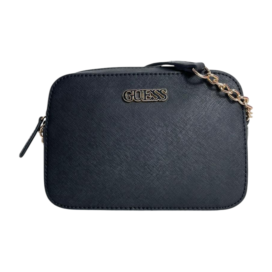 Bolso Guess crossbody Negro, letras negr...